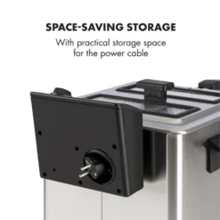 Family Fry Fritteuse 3000W Oil Drain Technology Edelstahl Silber 16 Family Fry Fritteuse 3000W Oil Drain Technology Edelstahl Silber -Haushaltsgerätegeschäft 10033342 yy 0009 logo Klarstein Family Fry Fritteuse 3000W silber