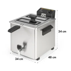 Family Fry Fritteuse 3000W Oil Drain Technology Edelstahl Silber 17 Family Fry Fritteuse 3000W Oil Drain Technology Edelstahl Silber -Haushaltsgerätegeschäft 10033342 yy 0010 logo Klarstein Family Fry Fritteuse 3000W silber