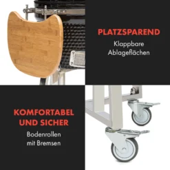 Queensize Kamado Grill Thermometer Abnehmbare Seitenteile Schwarz 16 Queensize Kamado Grill Thermometer Abnehmbare Seitenteile Schwarz -Haushaltsgerätegeschäft 10033377 de 0007 logo