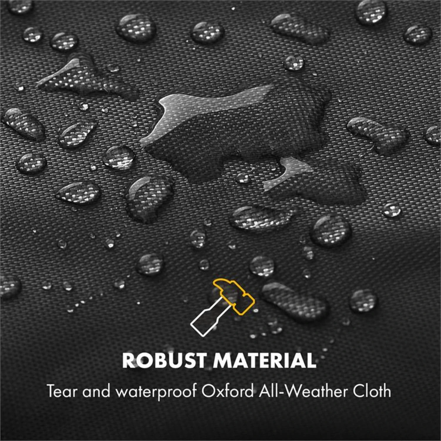 Beef Brisket Wetterschutzhaube Oxford Canvas Schwarz 4 Beef Brisket Wetterschutzhaube Oxford Canvas Schwarz – Bild 4