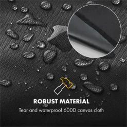 Hot & Hot Wetterschutzhaube 600D Canvas 30/70% PE/PVC Schwarz -Haushaltsgerätegeschäft 10033537 yy 0005 logo Klarstein Hot and Hot Wetterschutzhaube schwarz