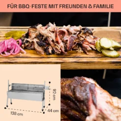 Sauenland Pro Spanferkelgrill Drehspieß 13W 4 Rollen Edelstahl 12 Sauenland Pro Spanferkelgrill Drehspieß 13W 4 Rollen Edelstahl -Haushaltsgerätegeschäft 10033566 de 0006 usp
