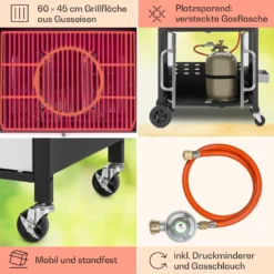 Tomahawk 3.1 S Gasgrill 3x3,6kW Brenner+2,7 KW 60x45cm Grill Edelstahl -Haushaltsgerätegeschäft 10033567 de 0005 usp