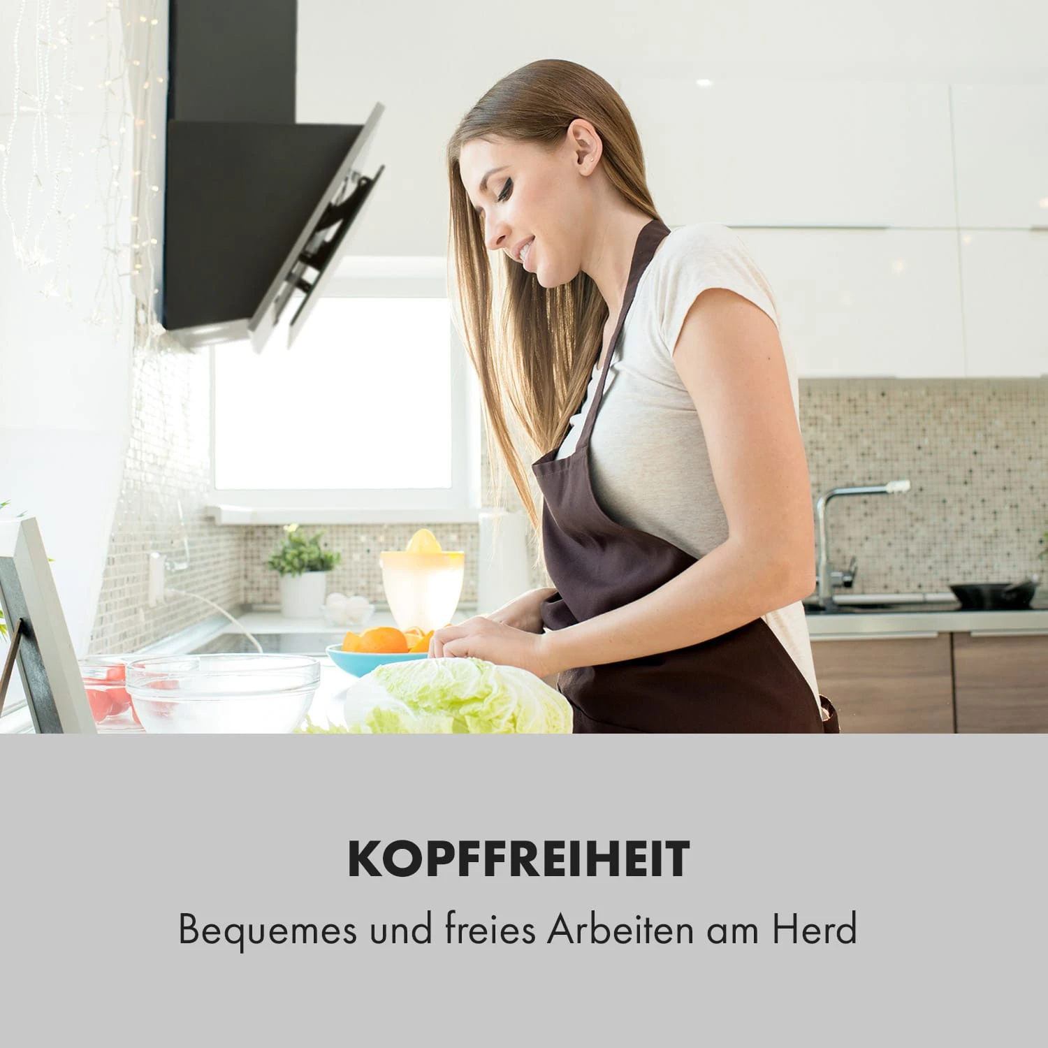 Alessia Dunstabzugshaube Kopffreihaube 350 M³/h Push Control Schwarz 2 Alessia Dunstabzugshaube Kopffreihaube 350 M³/h Push Control Schwarz – Bild 2