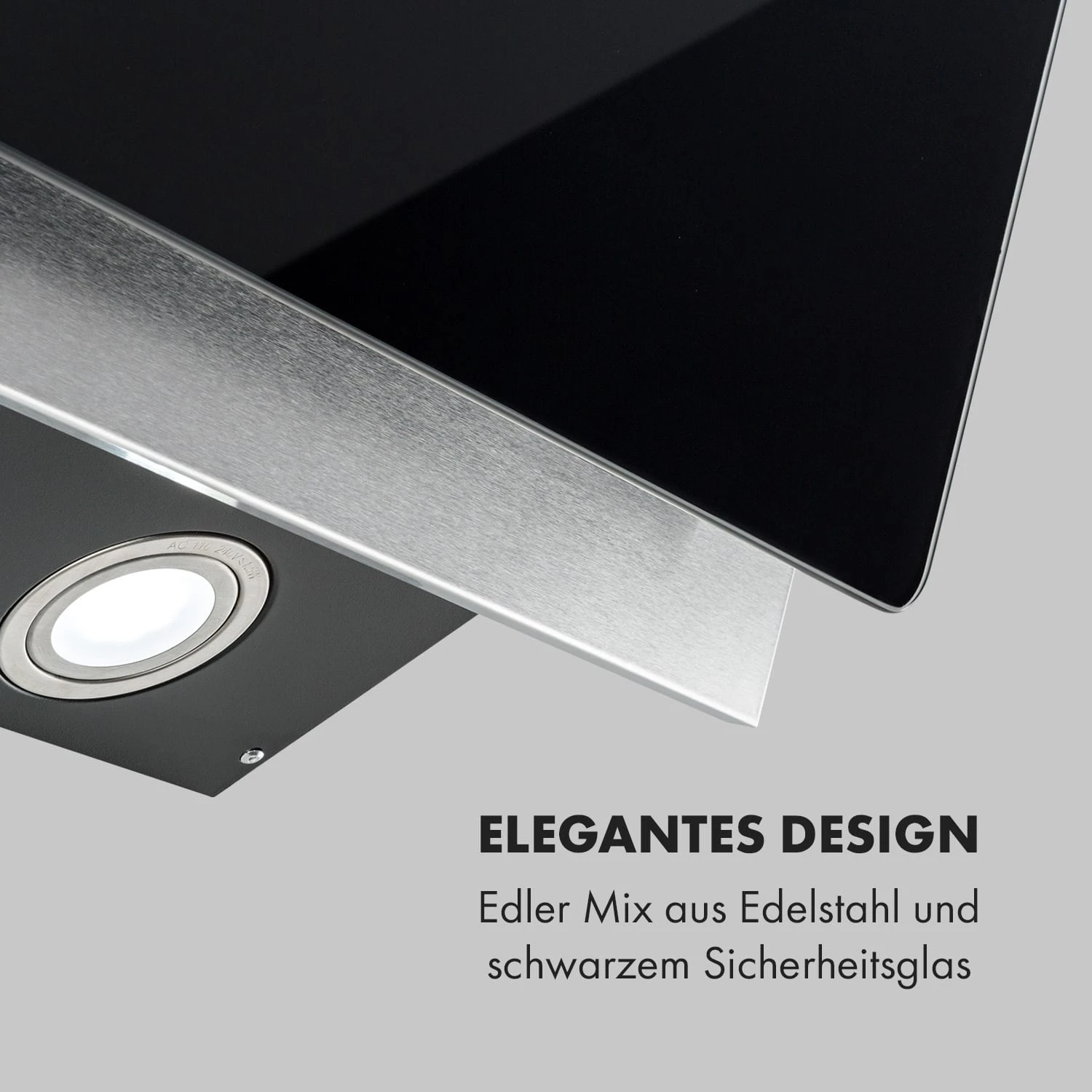 Alessia Dunstabzugshaube Kopffreihaube 350 M³/h Push Control Schwarz 3 Alessia Dunstabzugshaube Kopffreihaube 350 M³/h Push Control Schwarz – Bild 3