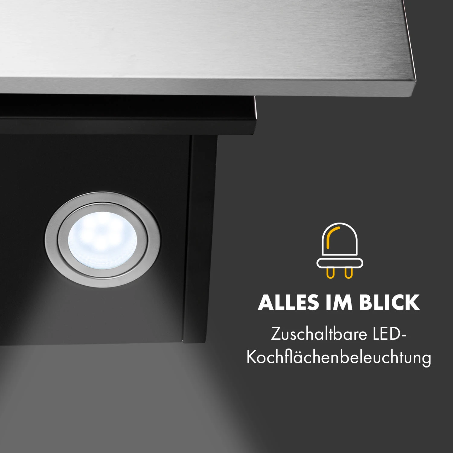 Silver Lining 60 Dunstabzugshaube 60cm 600m³/h EEK A Edelstahl 4 Silver Lining 60 Dunstabzugshaube 60cm 600m³/h EEK A Edelstahl – Bild 4