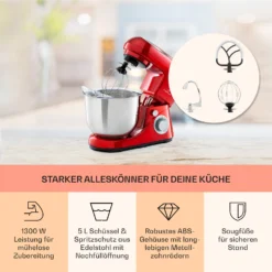 Bella Pico 2G Küchenmaschine 1300W 1,7PS 6 Stufen 5 Liter 9 Bella Pico 2G Küchenmaschine 1300W 1,7PS 6 Stufen 5 Liter -Haushaltsgerätegeschäft 10033801 de 0003 usp