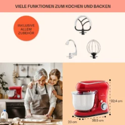 Bella Pico 2G Küchenmaschine 1300W 1,7PS 6 Stufen 5 Liter 11 Bella Pico 2G Küchenmaschine 1300W 1,7PS 6 Stufen 5 Liter -Haushaltsgerätegeschäft 10033801 de 0005 usp