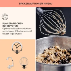 Bella Pico 2G Küchenmaschine 1300W 1,7PS 6 Stufen 5 Liter 12 Bella Pico 2G Küchenmaschine 1300W 1,7PS 6 Stufen 5 Liter -Haushaltsgerätegeschäft 10033801 de 0006 usp