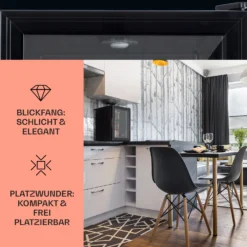 Brooklyn 42 Mini-Kühlschrank Glastür LED Ablage 10 Brooklyn 42 Mini-Kühlschrank Glastür LED Ablage -Haushaltsgerätegeschäft 10033822 de 0003 usp