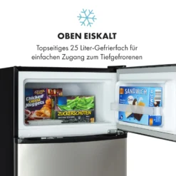 Big Daddy Cool Kühl-Gefrierkombination 61/25 Liter 2 Ebenen Edelstahl 17 Big Daddy Cool Kühl-Gefrierkombination 61/25 Liter 2 Ebenen Edelstahl -Haushaltsgerätegeschäft 10034005 de 0006 logo