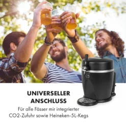 Tap2Go Mobile 2-in1 Bierzapfanlage Mit Getränkekühler 5l/13l Schwarz 12 Tap2Go Mobile 2-in1 Bierzapfanlage Mit Getränkekühler 5l/13l Schwarz -Haushaltsgerätegeschäft 10034006 de 0004 logo