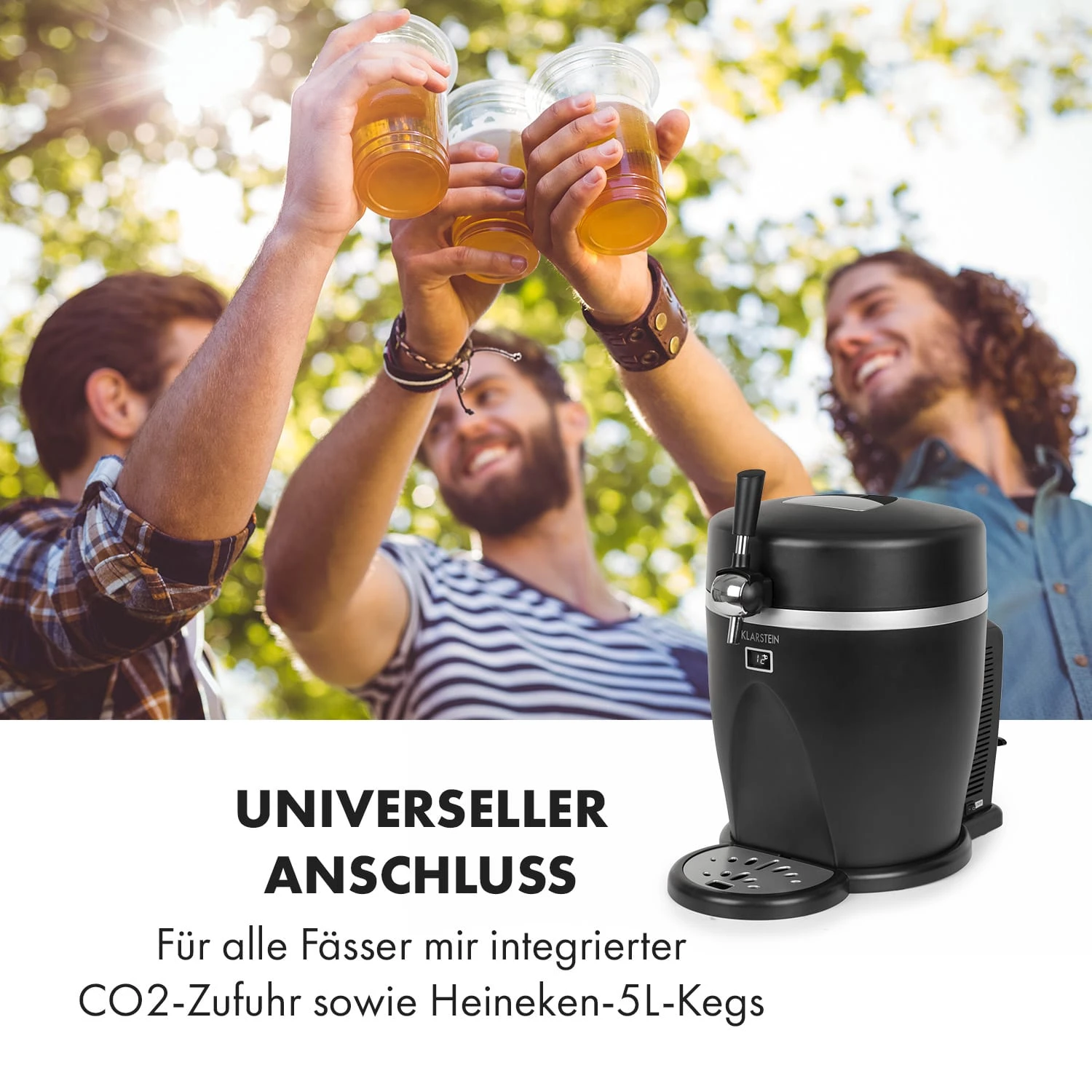 Tap2Go Mobile 2-in1 Bierzapfanlage Mit Getränkekühler 5l/13l Schwarz 4 Tap2Go Mobile 2-in1 Bierzapfanlage Mit Getränkekühler 5l/13l Schwarz – Bild 4