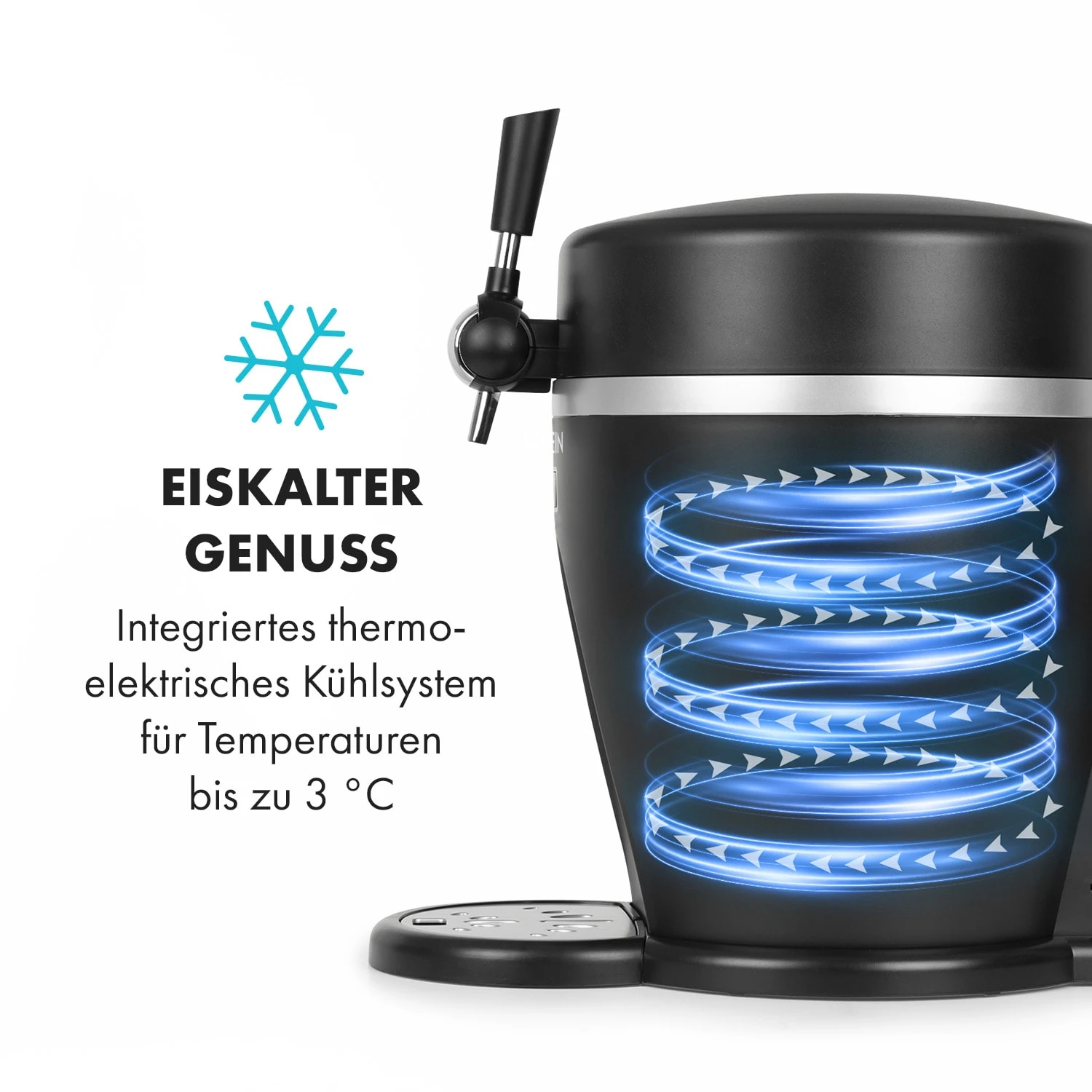 Tap2Go Mobile 2-in1 Bierzapfanlage Mit Getränkekühler 5l/13l Schwarz 5 Tap2Go Mobile 2-in1 Bierzapfanlage Mit Getränkekühler 5l/13l Schwarz – Bild 5