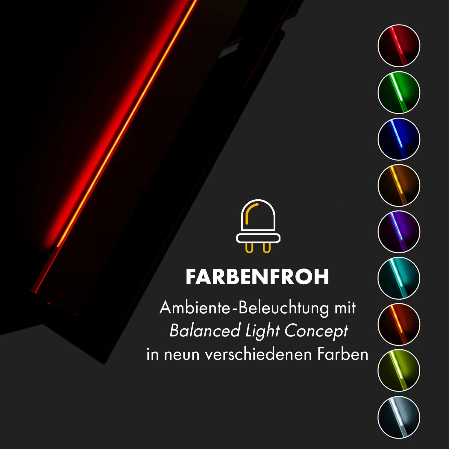 Alina Dunstabzugshaube 90cm 600 M³/h LED-Display Ambientelicht Schwarz 6 Alina Dunstabzugshaube 90cm 600 M³/h LED-Display Ambientelicht Schwarz – Bild 6