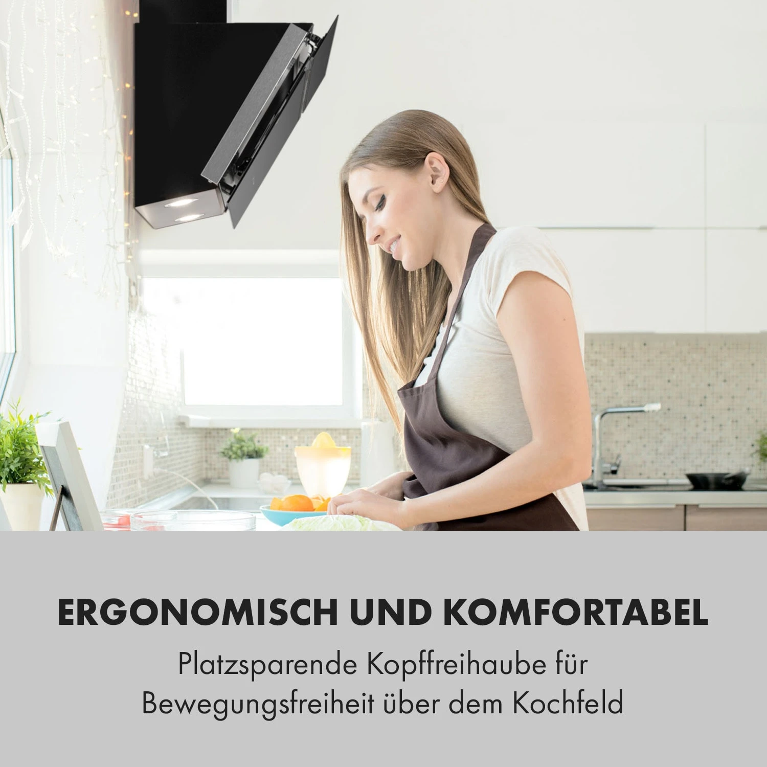 Alina Dunstabzugshaube 90cm 600 M³/h LED-Display Ambientelicht Schwarz 8 Alina Dunstabzugshaube 90cm 600 M³/h LED-Display Ambientelicht Schwarz – Bild 8