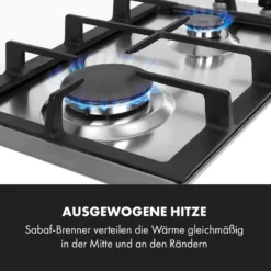 Ignito Domino Gaskochfeld 2-flammig Sabaf-Brenner Edelstahl Silber -Haushaltsgerätegeschäft 10034108 de 0003 logo