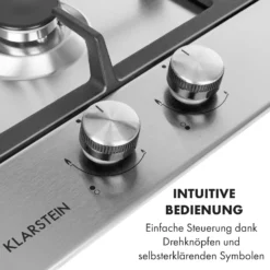 Ignito Domino Gaskochfeld 2-flammig Sabaf-Brenner Edelstahl Silber -Haushaltsgerätegeschäft 10034108 de 0004 logo