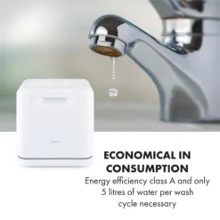 Aquatica Geschirrspüler Freistehend Installationsfrei 2 Gedecke 860W 19 Aquatica Geschirrspüler Freistehend Installationsfrei 2 Gedecke 860W -Haushaltsgerätegeschäft 10034126 yy 0009 logo Klarstein Aquatica Geschirrspueler weiss