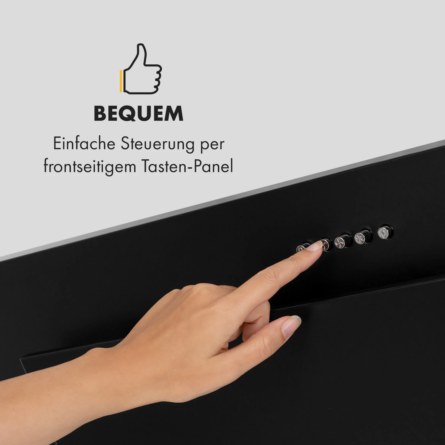 Athena 90 Dunstabzugshaube 90cm 300m³/h 69W Edelstahl 3 Athena 90 Dunstabzugshaube 90cm 300m³/h 69W Edelstahl – Bild 3