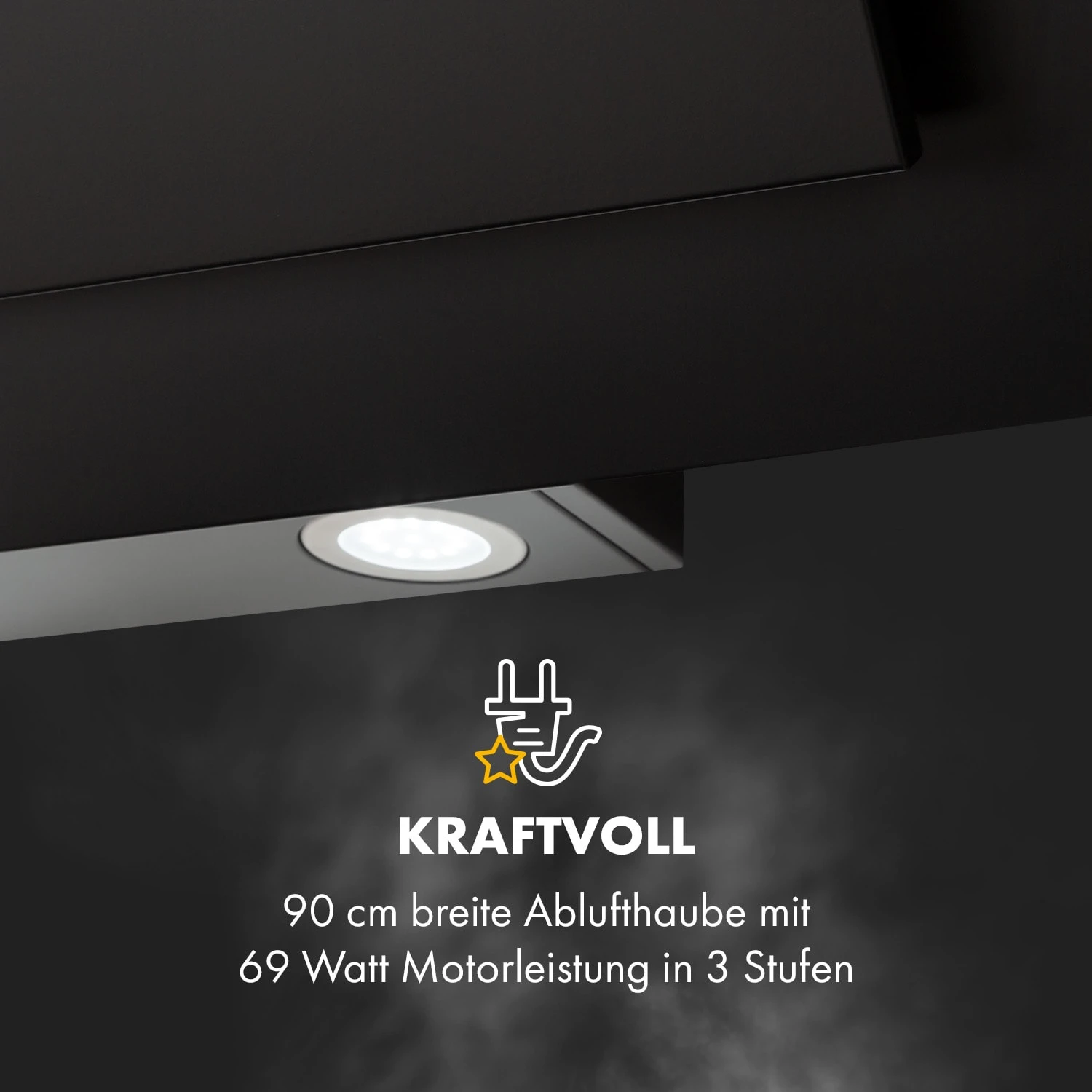 Athena 90 Dunstabzugshaube 90cm 300m³/h 69W Edelstahl 8 Athena 90 Dunstabzugshaube 90cm 300m³/h 69W Edelstahl – Bild 8