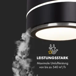 Tron Ambience Inselabzugshaube Ø38cm Umluft 540m³/h LED Schwarz 14 Tron Ambience Inselabzugshaube Ø38cm Umluft 540m³/h LED Schwarz -Haushaltsgerätegeschäft 10034213 de 0003 logo