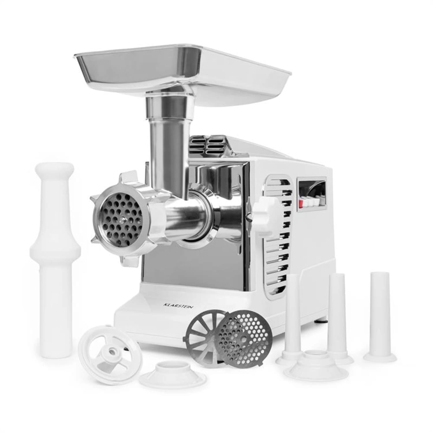 Kraftprotz Elektrischer Fleischwolf 700 W Kupfermotor Edelstahl 1 Kraftprotz Elektrischer Fleischwolf 700 W Kupfermotor Edelstahl