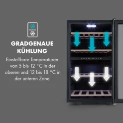 Vinamour 45 DuoWeinkühlschrank 2 Zonen 118 Ltr / 45 Fl 5-18 °C 14 Vinamour 45 DuoWeinkühlschrank 2 Zonen 118 Ltr / 45 Fl 5-18 °C -Haushaltsgerätegeschäft 10034216 de 0005 logo