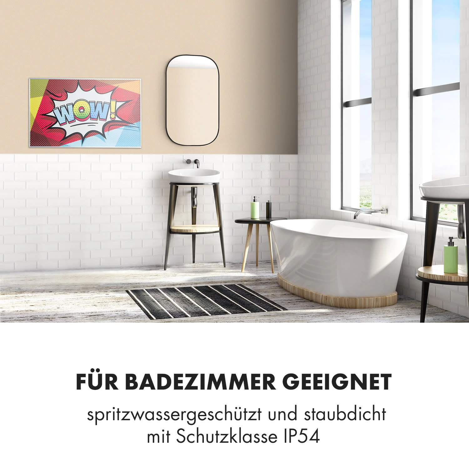 Wonderwall Air Art 60 Infrarotheizung 101x60cm 600W Wandinstallation Fernbedienung 5 Wonderwall Air Art 60 Infrarotheizung 101x60cm 600W Wandinstallation Fernbedienung – Bild 5