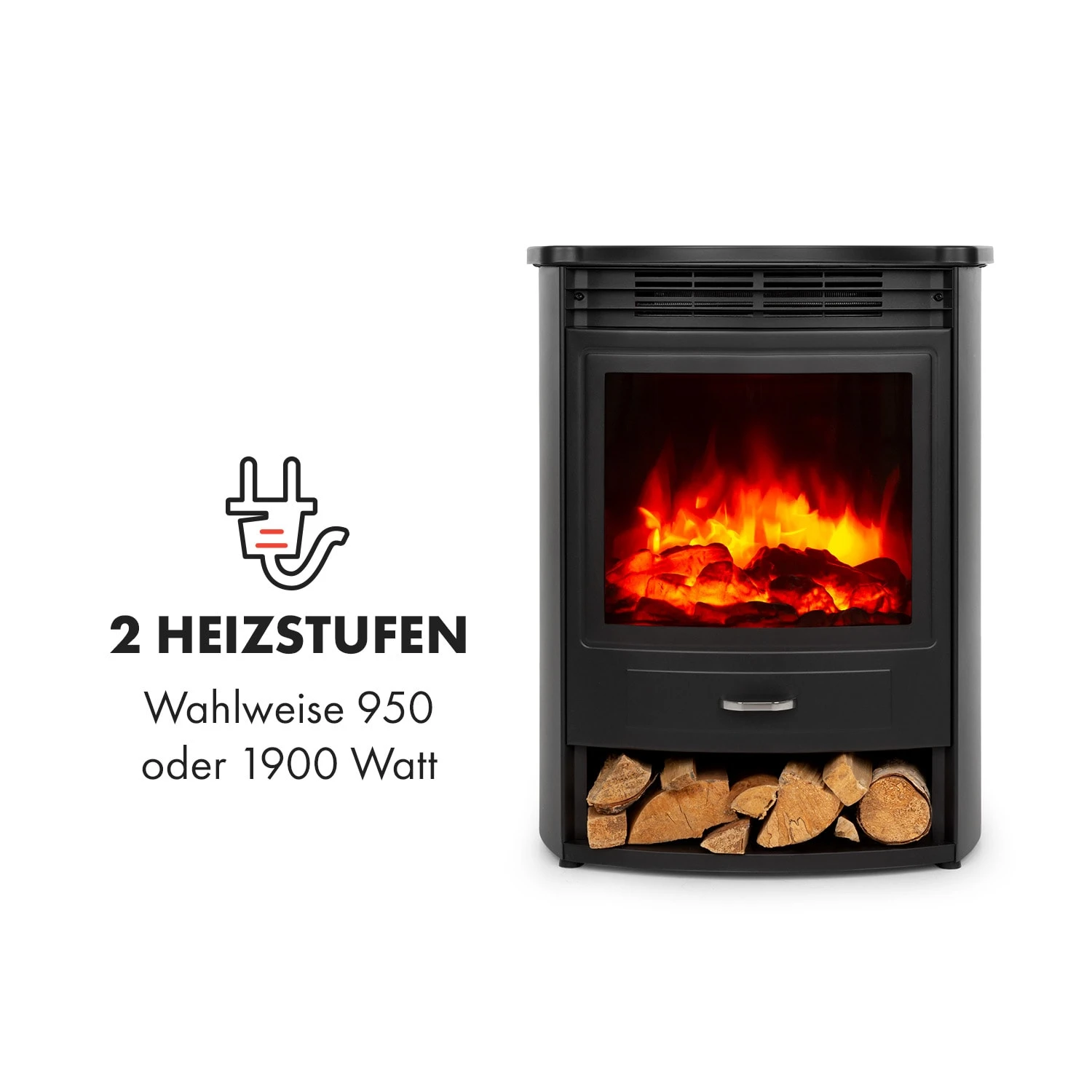 Bormio S Elektrischer Kamin 950/1900W Thermostat Wochentimer 4 Bormio S Elektrischer Kamin 950/1900W Thermostat Wochentimer – Bild 4