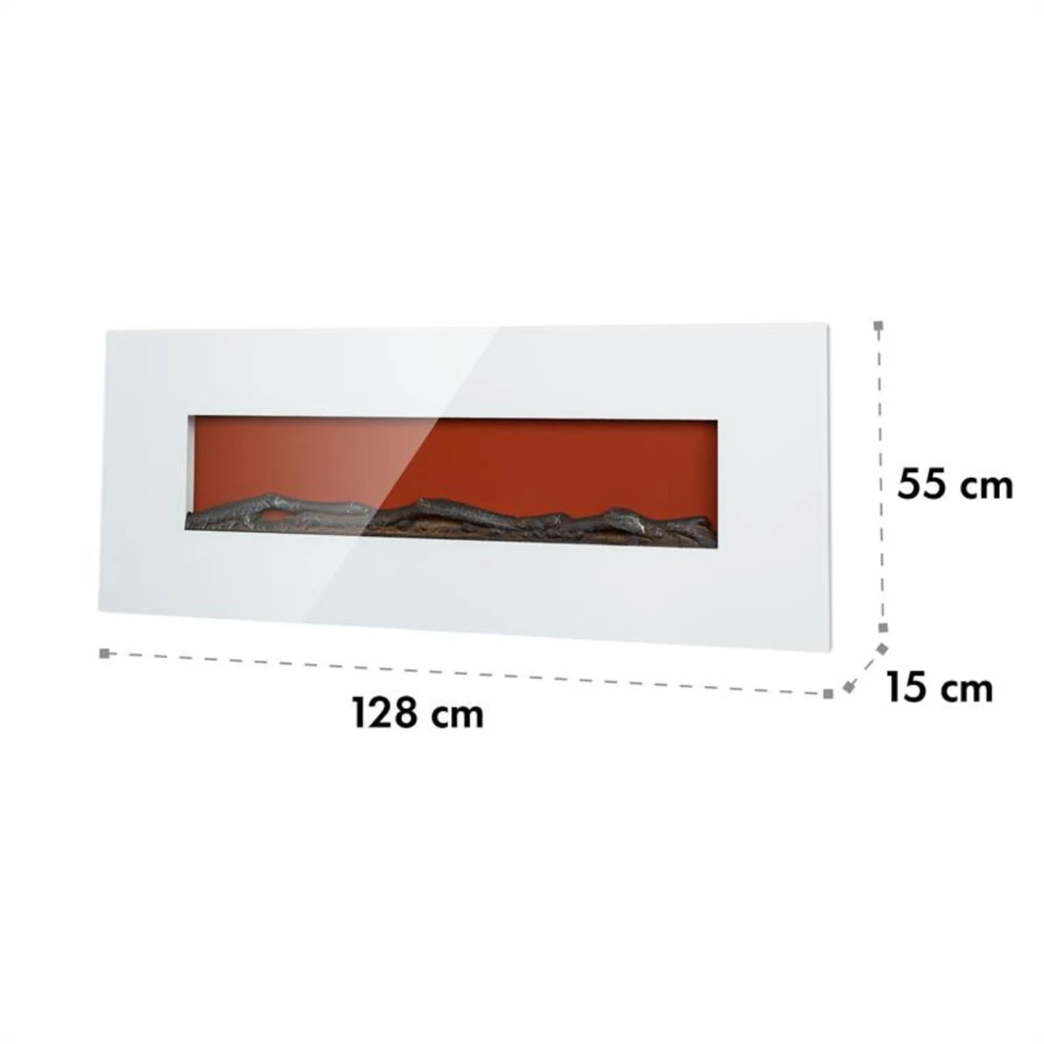 Lausanne Long Elektrischer Kamin 1600W 2 Heizstufen 128 Cm 7 Lausanne Long Elektrischer Kamin 1600W 2 Heizstufen 128 Cm – Bild 7