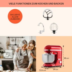 Bella Elegance Küchenmaschine 2000 W 2,7 PS 5,2 Ltr Edelstahl BPA-frei 11 Bella Elegance Küchenmaschine 2000 W 2,7 PS 5,2 Ltr Edelstahl BPA-frei -Haushaltsgerätegeschäft 10034364 de 0005 usp