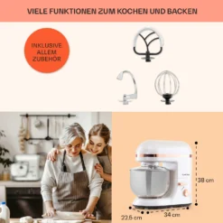 Bella Elegance Küchenmaschine 2000W/2,7PS/5,2 Ltr Edelstahl BPA-frei 11 Bella Elegance Küchenmaschine 2000W/2,7PS/5,2 Ltr Edelstahl BPA-frei -Haushaltsgerätegeschäft 10034365 de 0005 usp