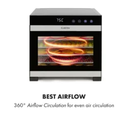 Flavour Dry Dörrautomat Temperatur: 35 - 75 °C Digitaler Thermostat 11 Flavour Dry Dörrautomat Temperatur: 35 - 75 °C Digitaler Thermostat -Haushaltsgerätegeschäft 10034423 yy 0004 logo Klarstein Flavour Dry Doerrautomat schwarz