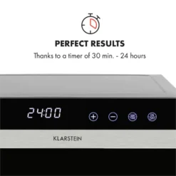 Flavour Dry Dörrautomat Temperatur: 35 - 75 °C Digitaler Thermostat 13 Flavour Dry Dörrautomat Temperatur: 35 - 75 °C Digitaler Thermostat -Haushaltsgerätegeschäft 10034423 yy 0006 logo Klarstein Flavour Dry Doerrautomat schwarz