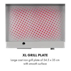 Grillmeile 3000G Elektrogrill 3000W Grillplatte 54,5x35cm Glatt -Haushaltsgerätegeschäft 10034447 yy 0004 logo Klarstein Grillmeile 3000G Pro Elektrogrill glatt