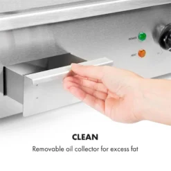 Grillmeile 3000G Elektrogrill 3000W Grillplatte 54,5x35cm Glatt -Haushaltsgerätegeschäft 10034447 yy 0007 logo Klarstein Grillmeile 3000G Pro Elektrogrill glatt