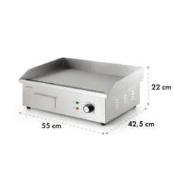 Grillmeile 3000G Elektrogrill 3000W Grillplatte 54,5x35cm Glatt -Haushaltsgerätegeschäft 10034447 yy 0009 logo Klarstein Grillmeile 3000G Pro Elektrogrill glatt