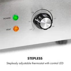 Grillmeile 3000GR Elektrogrill 3000W 54,5x35cm Glatt/geriffelt -Haushaltsgerätegeschäft 10034448 yy 0003 logo Klarstein Grillmeile 3000GR Pro Grill glatt geriffelt