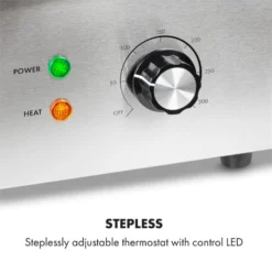 Grillmeile 3000R Elektrogrill 3000W Platte 54,5x35cm Geriffelt -Haushaltsgerätegeschäft 10034449 yy 0003 logo Klarstein Grillmeile 3000R Pro Grill geriffelt