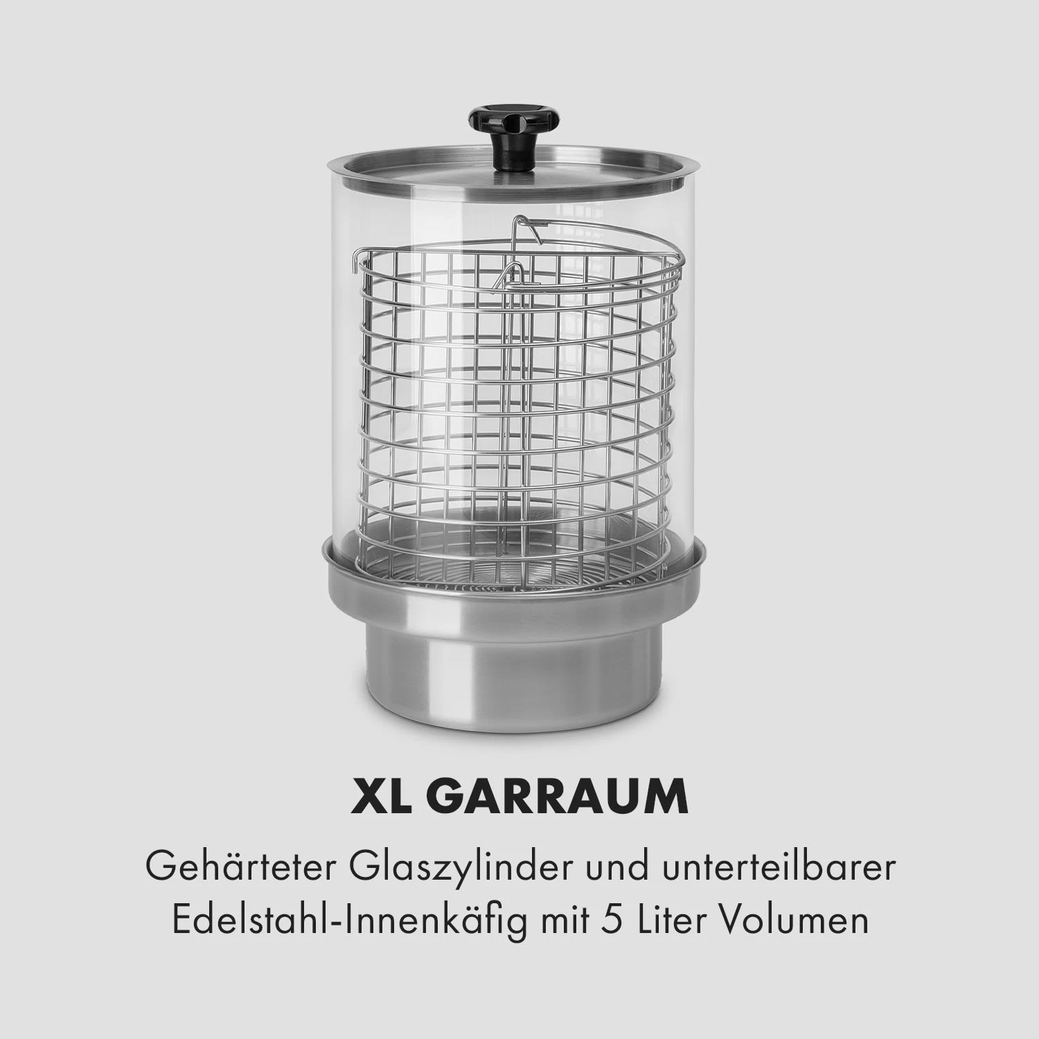 Wurstfabrik 450 Hot Dog Maker 450W 5L 30-100°C Glas Edelstahl 4 Wurstfabrik 450 Hot Dog Maker 450W 5L 30-100°C Glas Edelstahl – Bild 4