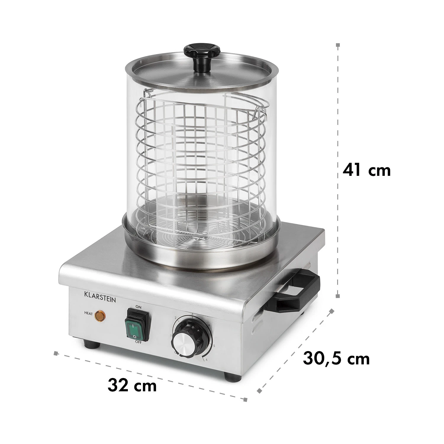 Wurstfabrik 450 Hot Dog Maker 450W 5L 30-100°C Glas Edelstahl 9 Wurstfabrik 450 Hot Dog Maker 450W 5L 30-100°C Glas Edelstahl – Bild 9