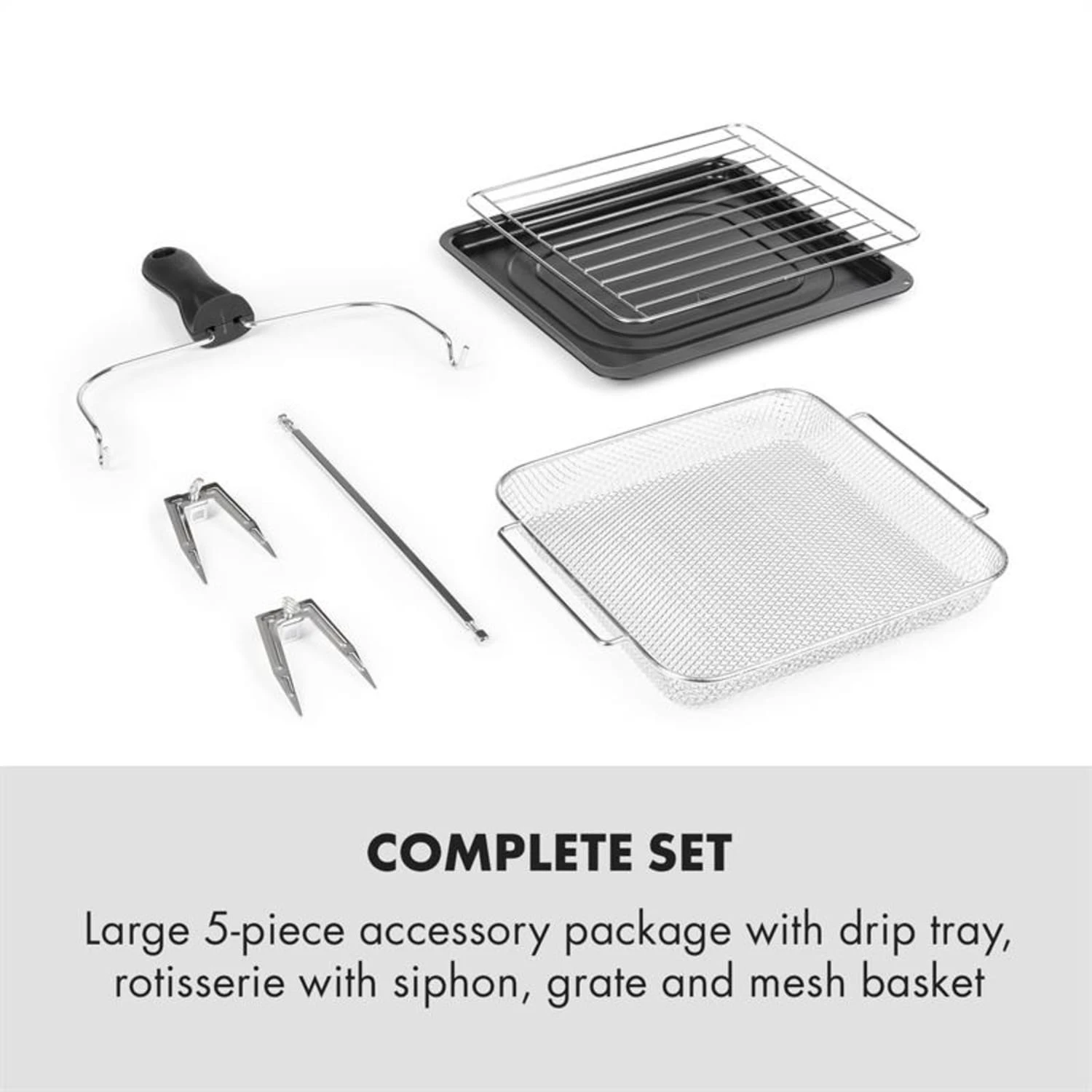 AeroVital Easy Touch Heißluftfritteuse 1700W 14l Timer 16 Programme Metallic / Schwarz 6 AeroVital Easy Touch Heißluftfritteuse 1700W 14l Timer 16 Programme Metallic / Schwarz – Bild 6