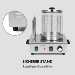 Wurstfabrik Pro 550 Hot Dog Maker 550W 2 Spieße 5L 30-100°C Edelstahl 17 Wurstfabrik Pro 550 Hot Dog Maker 550W 2 Spieße 5L 30-100°C Edelstahl -Haushaltsgerätegeschäft 10034453 de 0008 logo