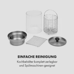 Wurstfabrik 600 Hot Dog Maker 600W 3 Spieße 5L 30-100°C Glas Edelstahl 18 Wurstfabrik 600 Hot Dog Maker 600W 3 Spieße 5L 30-100°C Glas Edelstahl -Haushaltsgerätegeschäft 10034454 de 0009 logo