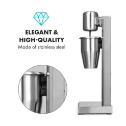 Kraftpaket Milchshake-Mixer Proteinshake 80W Edelstahl Silber 15 Kraftpaket Milchshake-Mixer Proteinshake 80W Edelstahl Silber -Haushaltsgerätegeschäft 10034456 yy 0007 logo Klarstein Kraftpaket Pro Milchshake Mixer 80W