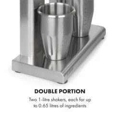 Kraftpaket II Doppel-Milchshake-Mixer Proteinshake 160W Edelstahl 12 Kraftpaket II Doppel-Milchshake-Mixer Proteinshake 160W Edelstahl -Haushaltsgerätegeschäft 10034457 yy 0006 logo Klarstein Kraftpaket II Pro Milchshake Mixer 160W