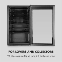 Vinomatica 36 Uno Weinkühlschrank 95l Touch-Bedienfeld 85W 4-18 °C 14 Vinomatica 36 Uno Weinkühlschrank 95l Touch-Bedienfeld 85W 4-18 °C -Haushaltsgerätegeschäft 10034466 yy 0007 logo Klarstein Vinomatica Weinkuehlschrank 95l schwarz