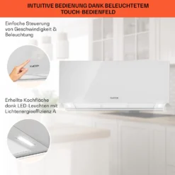 Kronleuchter XL Inselabzugshaube 90cm Umluft 590m³/h LED Touch Weiß 12 Kronleuchter XL Inselabzugshaube 90cm Umluft 590m³/h LED Touch Weiß -Haushaltsgerätegeschäft 10034523 de 0004 usp