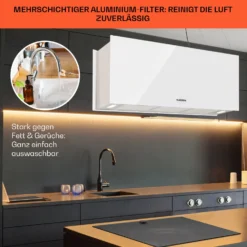 Kronleuchter XL Inselabzugshaube 90cm Umluft 590m³/h LED Touch Weiß 14 Kronleuchter XL Inselabzugshaube 90cm Umluft 590m³/h LED Touch Weiß -Haushaltsgerätegeschäft 10034523 de 0006 usp